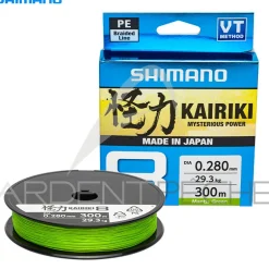 Tresse SHIMANO Kairiki SX8 Mantis green 150m