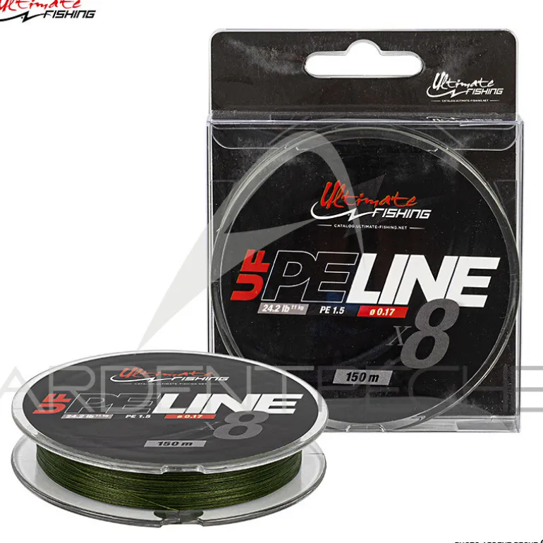 Tresse ULTIMATE FISHING PE Line X8 Moss green 200m