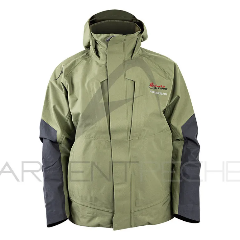 Veste GRUNDENS Buoy X Ultimate fishing jacket Deep lichen green