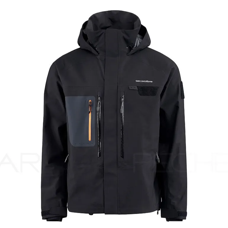 Veste GRUNDENS Portal Gore-Tex wading jacket Black