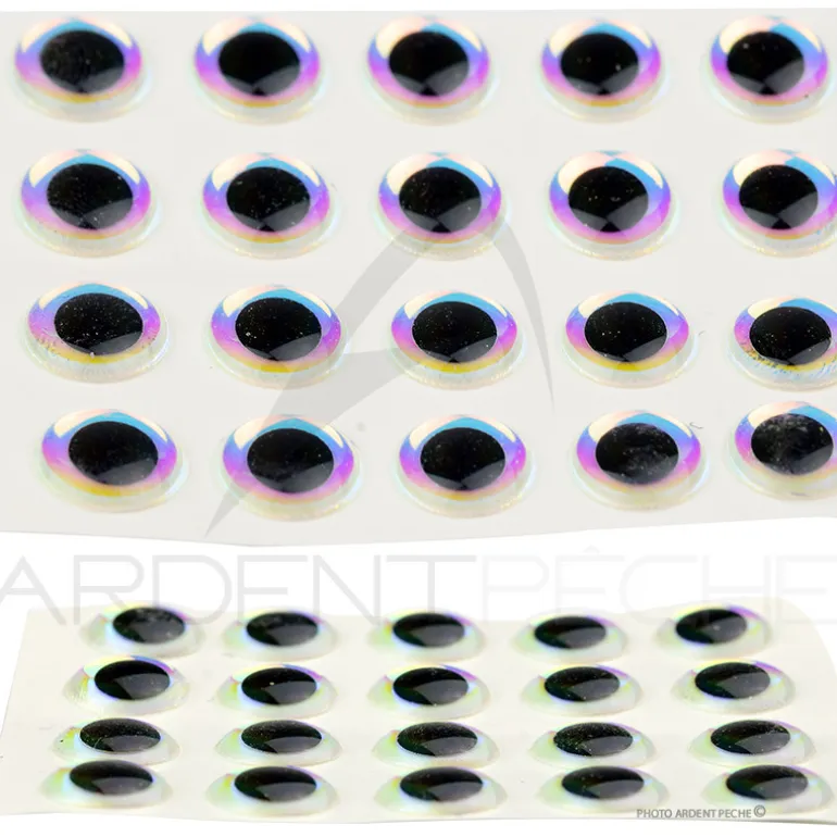 Yeux 3D adhésifs super pearl