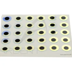 Yeux plats adhésifs super pearl